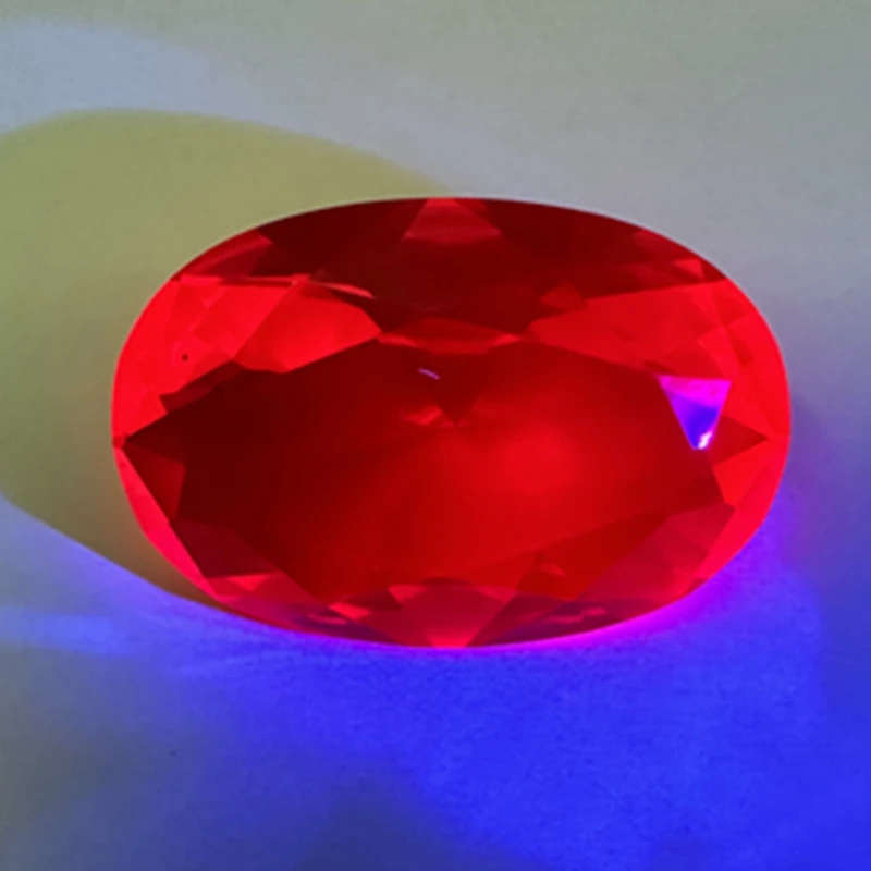 2 PCS Ruby Pretty Gem Passed UV Test 13&times;18mm Oval Cut VVS Loose Gemstone for Jewelry Making DIY Pendant Ring Gem