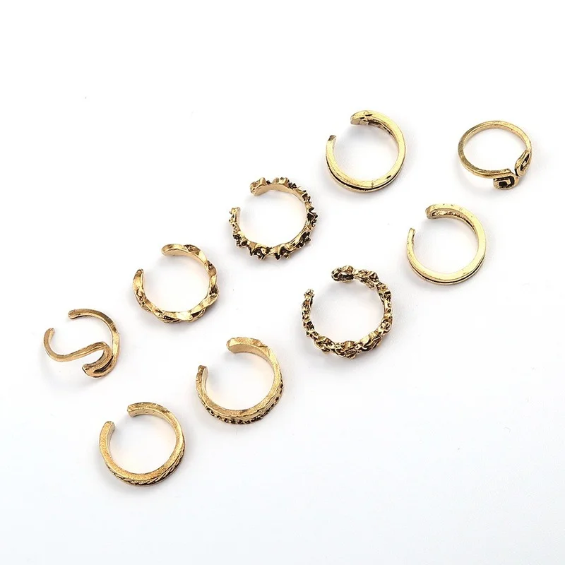 9Pcs Adjustable Toe Rings Set for Women Hypoallergenic Open Toe Beach Foot Jewelry