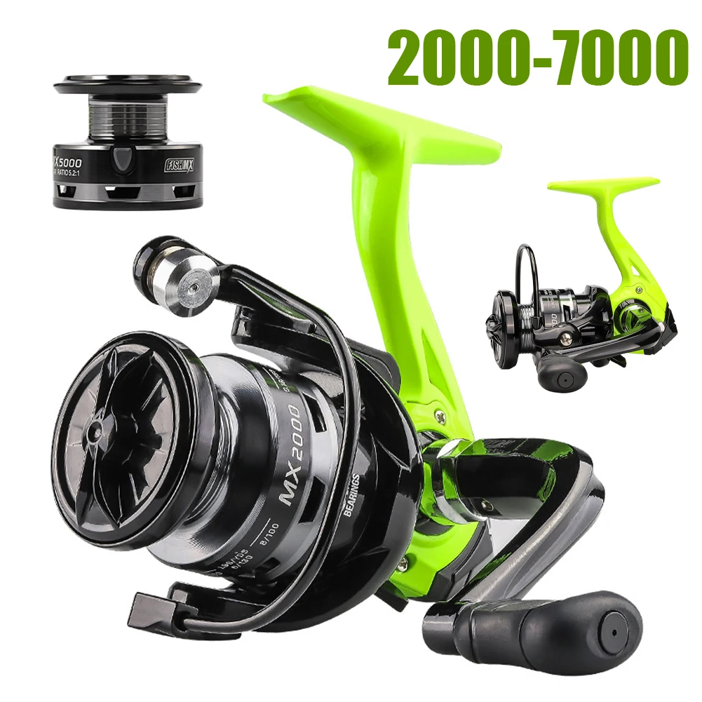 

Lightweight Fishing Reel MX2000-7000 Series Spinning Reel 6KG Max Drag 5.2:1 Ratio Bass Freshwater Saltwater Fishing Accessories