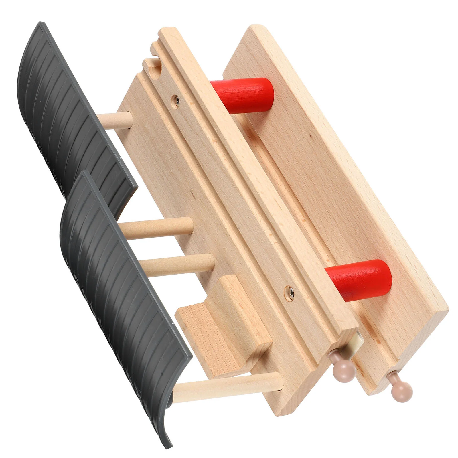 1Pc Wooden Station Platform Toy Wooden Railway Station Platform Simulation Model Railway