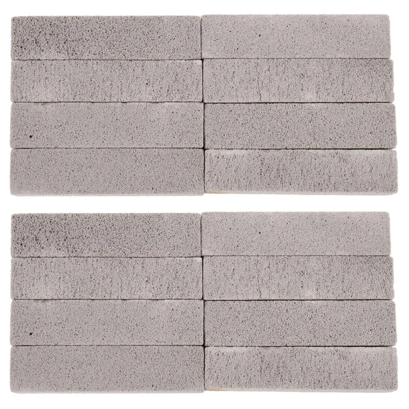 

New 16 Pieces Pumice Stones For Cleaning Pumice Scouring Pad Grey Pumice Stick Cleaner For Removing Toilet Bowl Ring Bath