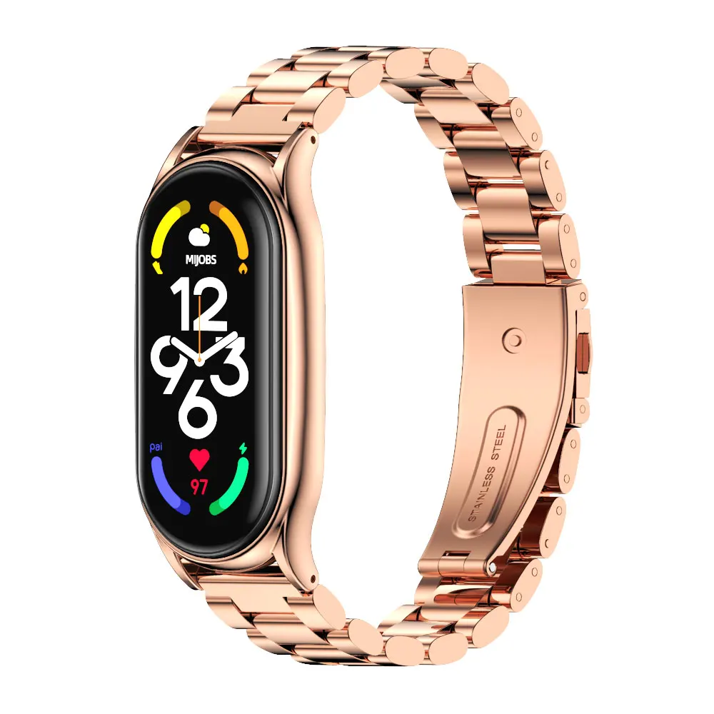 Elegant Stainless Steel Metal Strap Bracelet