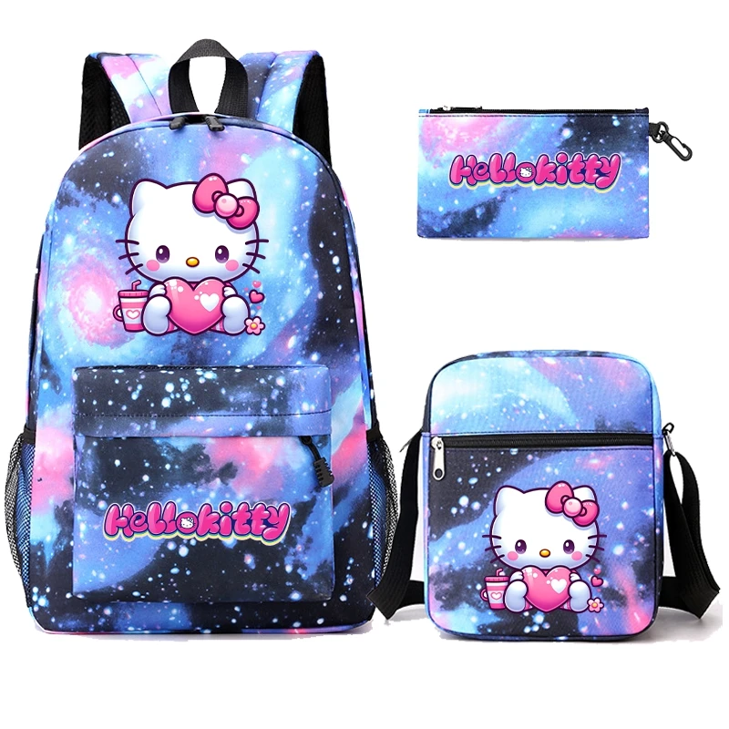 

3 шт./комплект, женский рюкзак с принтом «Hello Kitty»
