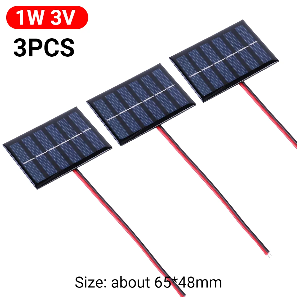 ตัวเลือกสินค้า แผงโซลาร์เซลล์ 5W ขนาดเล็ก ชาร์จแบตเตอรี่ได้ 3-12V