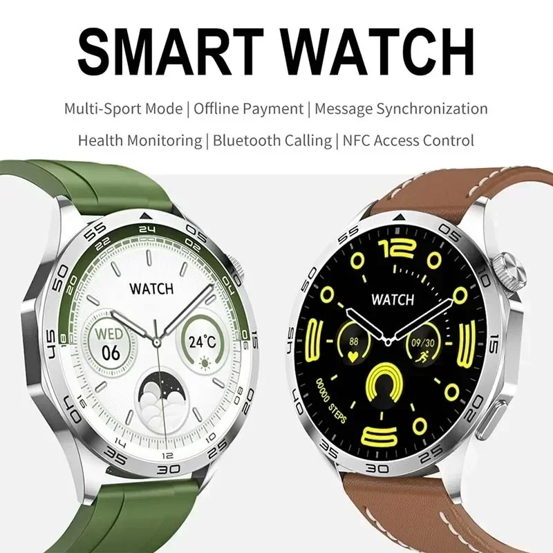 2024 New Men Watches Smart Watch Men AMOLED 466*466 HD Screen GPS Tracker NFC Bluetooth Call smart watches Sports Man Gift New