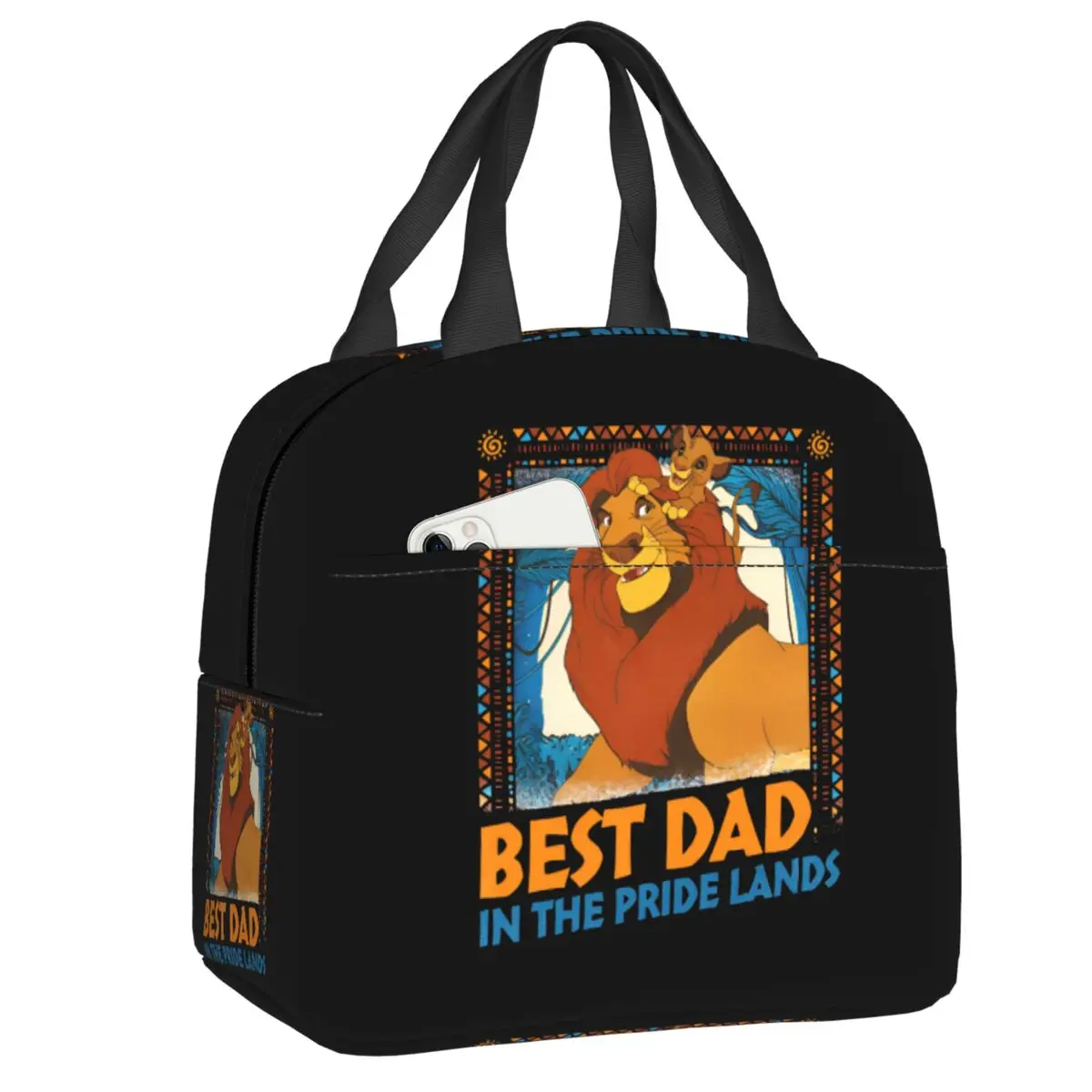 Custom Cartoon The Lion King Lunch Bag Waterproof Cooler Thermal