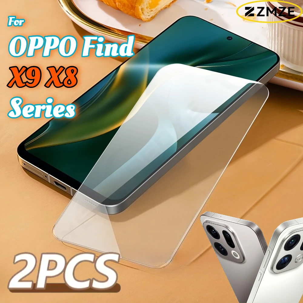 حزمة من قطعتين لـ OPPO Find X9 X9 Pro X9 Ultra X9+ X9S Pro X8 X8 Ultra X8S X8S+ سلسلة حماية الشاشة فائقة الوضوح من الزجاج المقوى