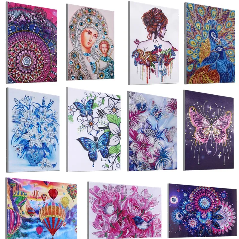 Diamond Painting DIY 5D Special Shaped Animal Flower Religious Butterfly for Children Christmas