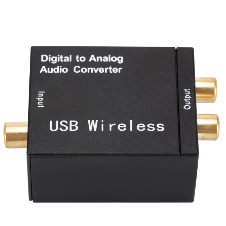 Bluetooth USB DAC Amplifier with Optical and Coaxial Inputs for High-Quality Audio Conversion