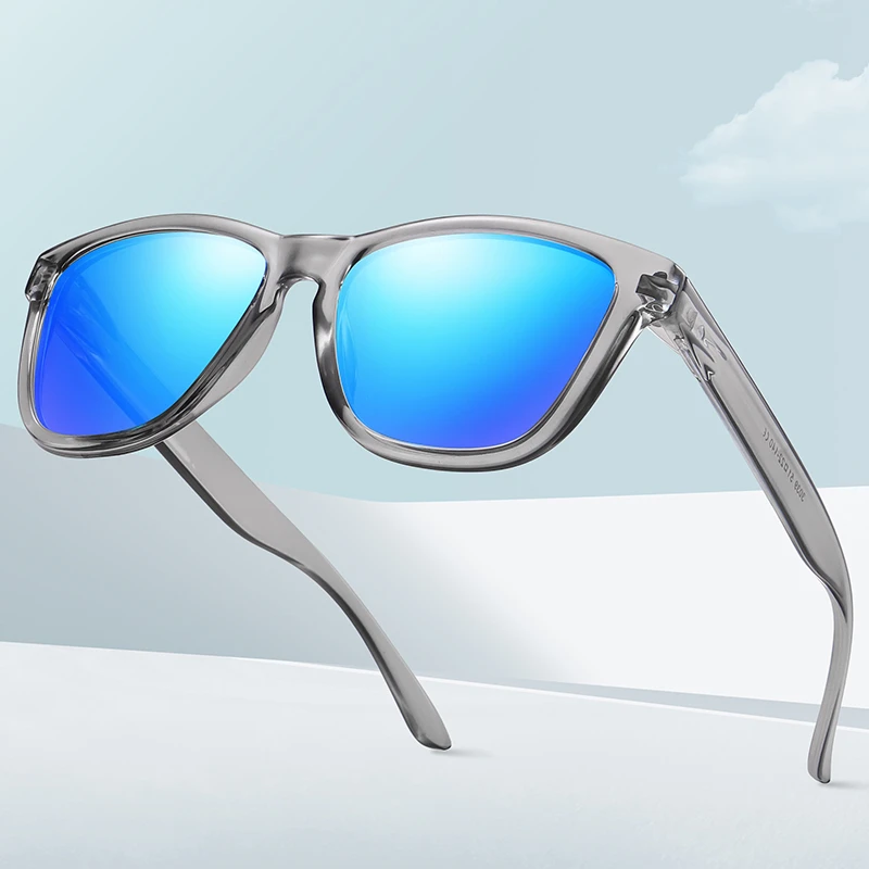0 -0.5 -0.75 To -6.0 Colorful Lens Square Prescription Sunglasses Men Polasrized Fashion PC Frame Driving Myopia Spectacles Male 3