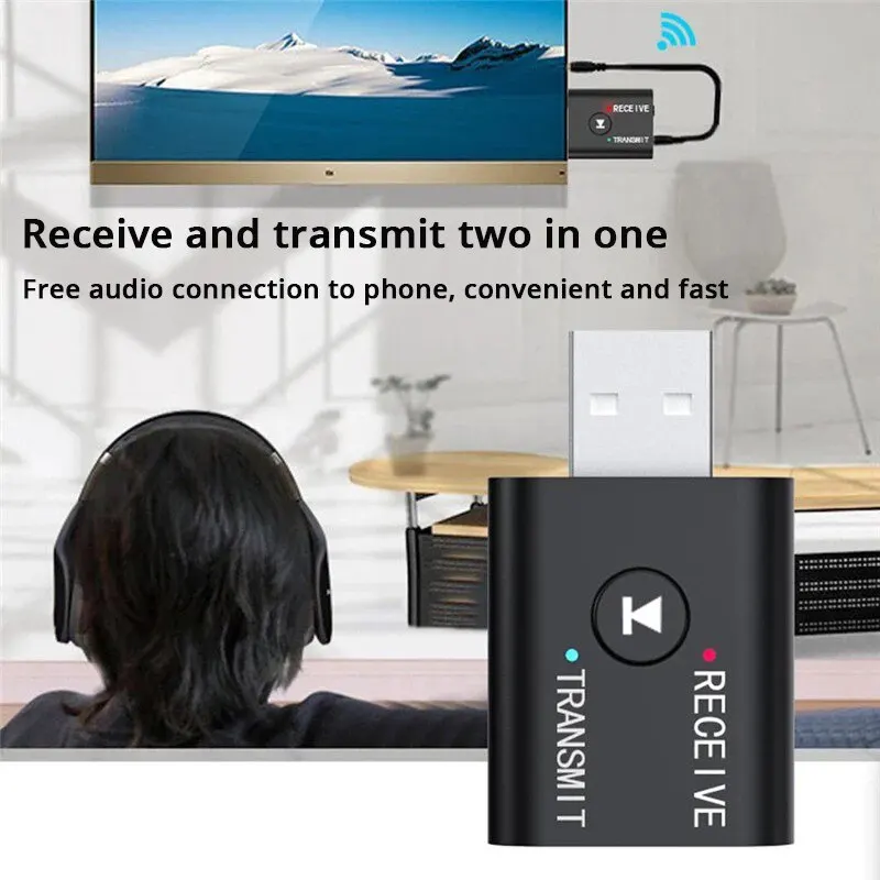 Bluetooth Audio Adapter Bluetooth USB Receiving Transmitter 2 in 1 Audio Transmitter Receiver bluetooth adapter bluetooth audio receiver bluetooth transceiver adapter audio adapter bluetooth aux adaptor