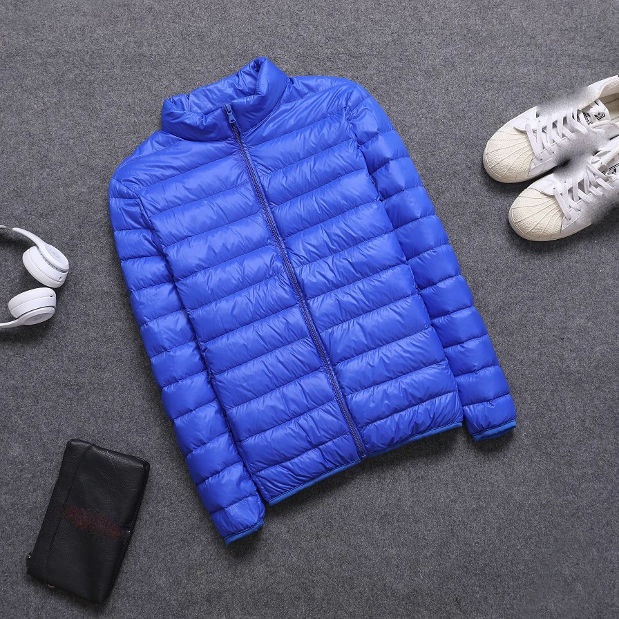 Men Winter Jacket New Ultra Light Duck Down Parkas Slim Men Puffer Jacket Portable Windproof Down Coat Chaqueta