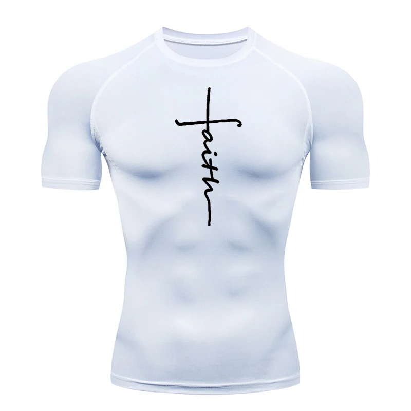 Christian Athletic Quick-Dry Compression Workout Tee