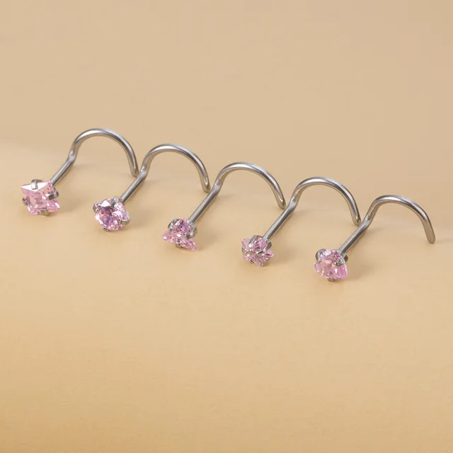 Buy 6 Pieces Nose Rings Fake Nose Ring Magnetic Septum Fake Nose Ring Fake Nose  Ring Hoop Stainless Steel Inlaid Jewelry Horseshoe Faux Clip Nose Ring on  Non-Pierced Nose Ring for Women