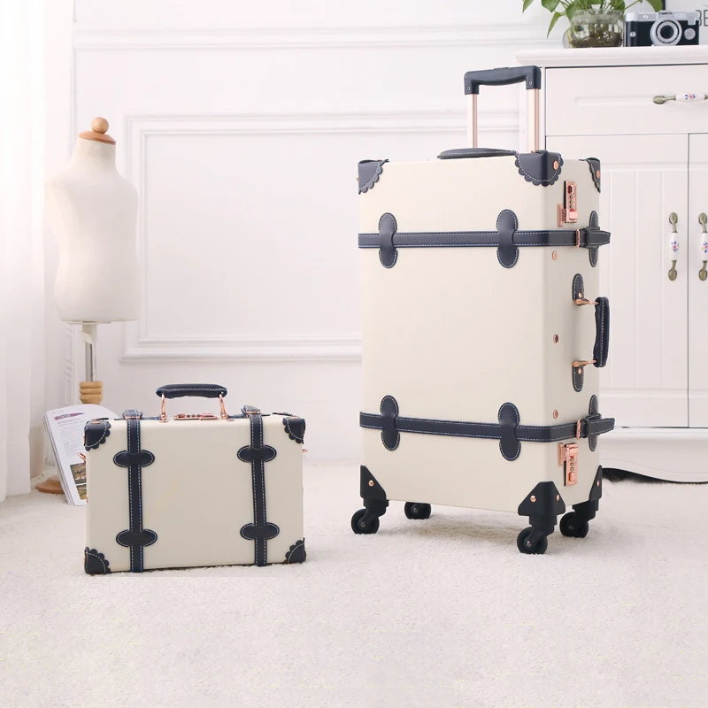 

20 inch Retro Drawbar Box Caster Wheel Men and Women Luggage Password Luggage Boarding Box