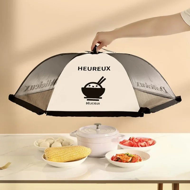 Foldable Dining Table Mesh Cover Food Covers Home Food Anti Fly Mosquito Tent Umbrella Picnic Protect Net Kitchen Accessories