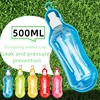 250/500ML Dog Water Bottle Folding Drinker Plastic Portable Water Bottle Pets Outdoor Travel Drinking Water Feeder Bowl for Dogs