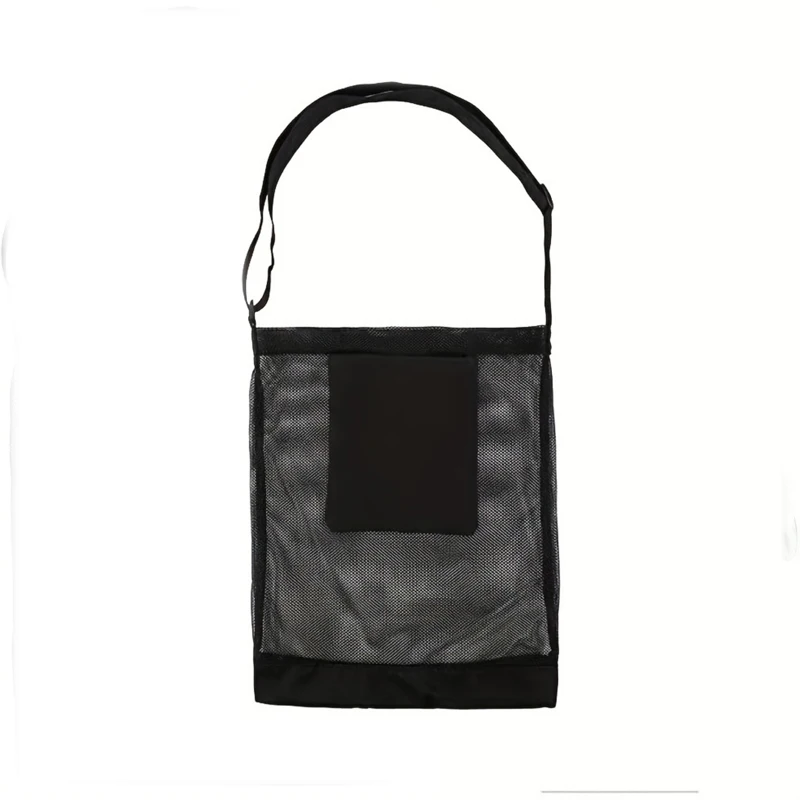 1PC High Capacity Mesh Transparent Bag Large Picnic Beach Bags Tote Office Lunch Snacks Bag Outdoor Fruit Picking bag.