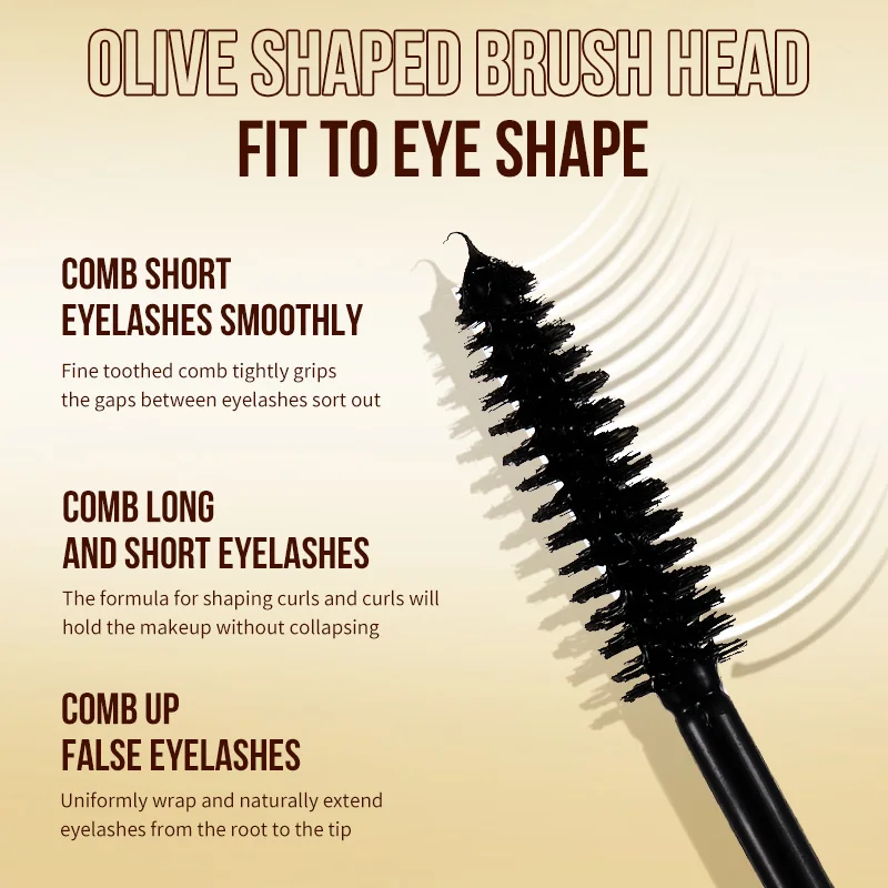 Life Girls Slim Volume Mascara Waterproof Long-lasting Mascara Curls Up With One Brush Eyes Makeup_voghion.com