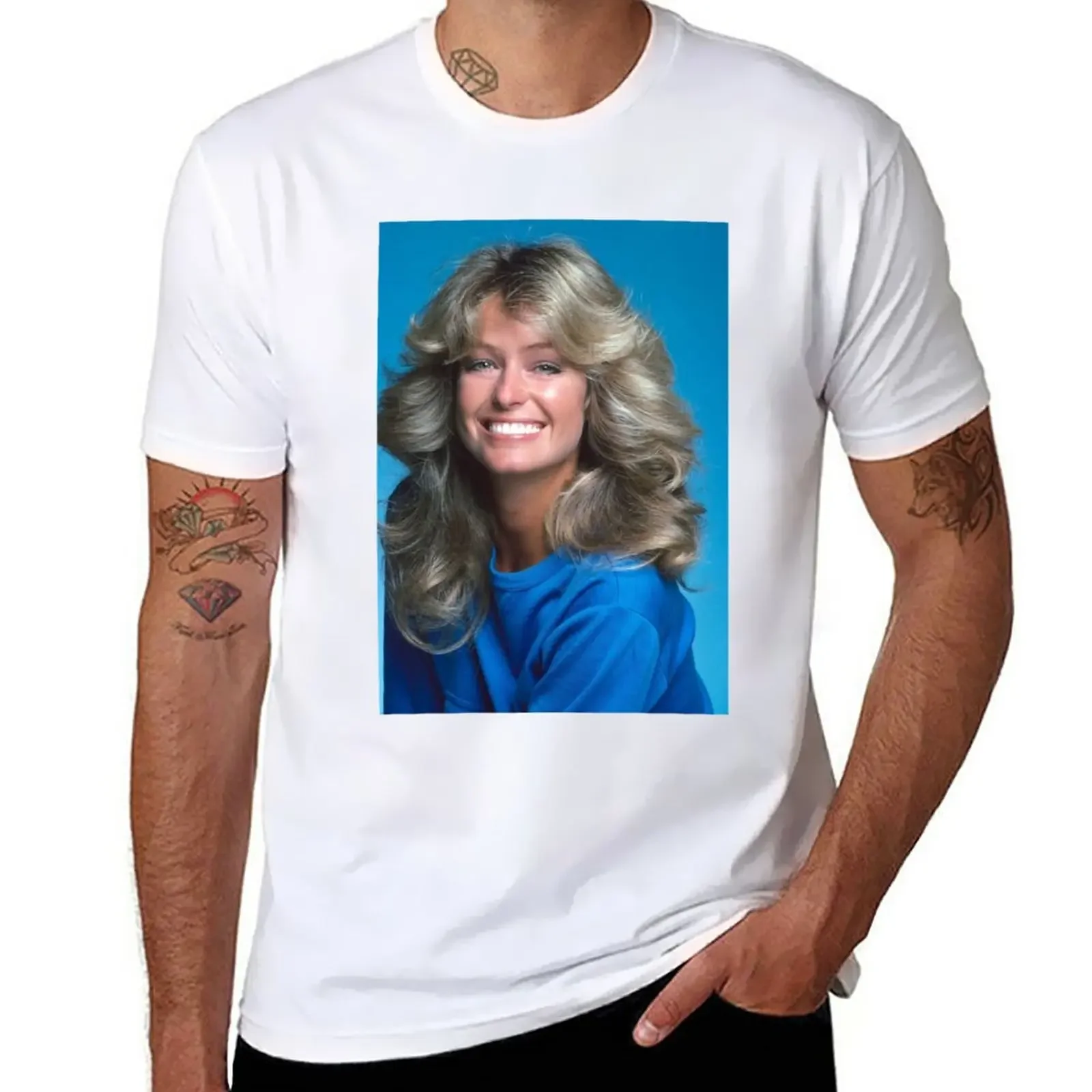 

Orlando Brown farrah fawcett T-Shirt summer tops aesthetic clothes customs men graphic t shirts