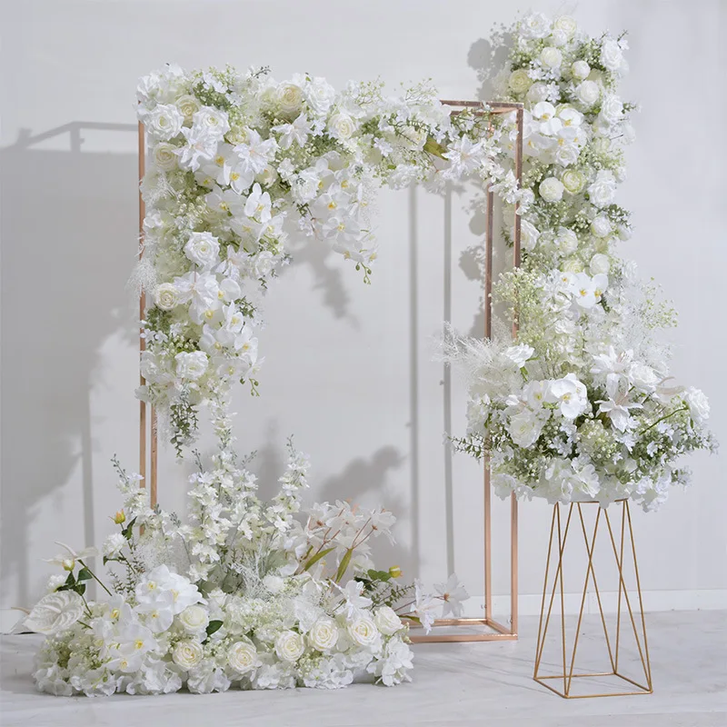 

Белые свадебные цветы, искусственная Орхидея Babysbreath, искусственный цветочный Орхидея, Орхидея, украшение для стола, центральный элемент Babysbreath Ball