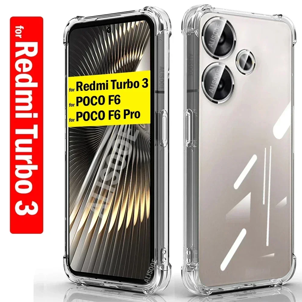 HD Clear Funda for Xiaomi 14T Pro POCO F6 X6 Neo Case