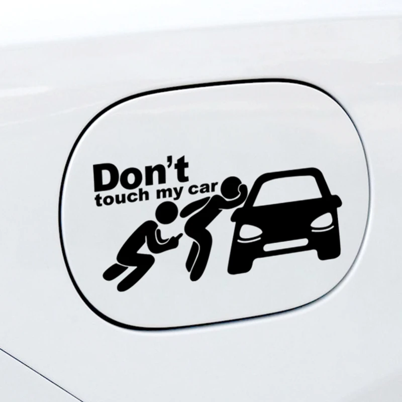 Autostickers, grappige schedel en sleutels
