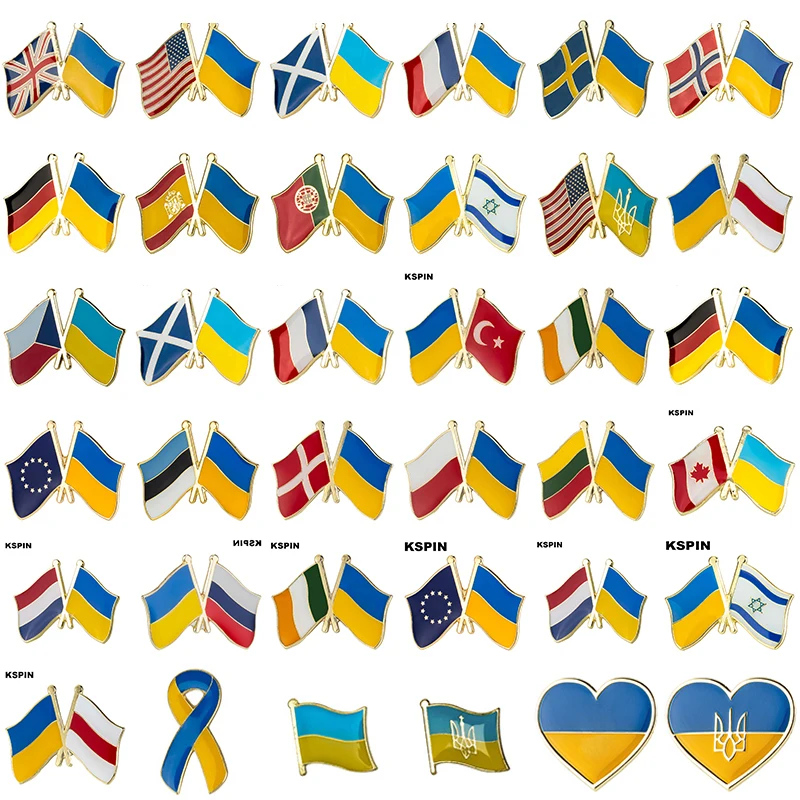 

Значки с флагом Канады и Украины, Значки для ноутбука