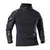 Camo Softair Combat Shirts Outdoor Uniform Tactical T-Shirt Cargo Airsoft Paintball Cotton Men Clothing Wear-resisting Outdoor 4