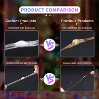 40M Led String RGBIC Light IP65 Bluetooth Music Lamp String Fairy Lights Smart Outdoor Festoon Party Leather Line Holiday Lighti - Image 3