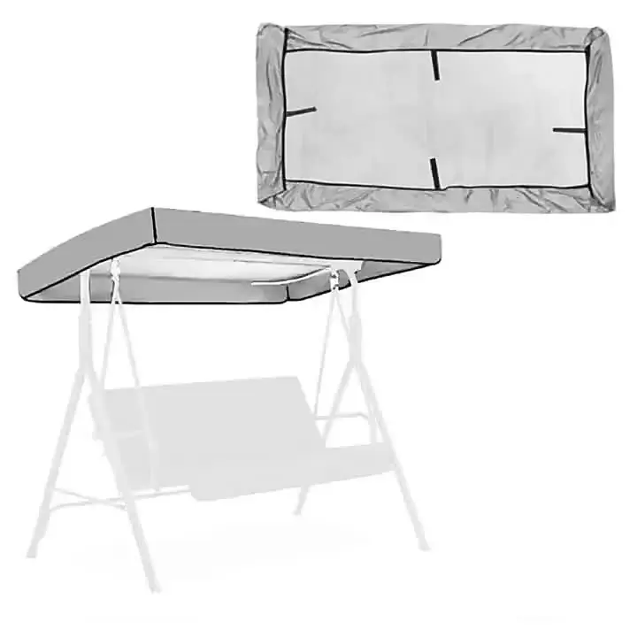 Swing Chair Canopy Replacement 2/3 Seater, Universal Waterproof UV Resistant Swing Canopy Cover