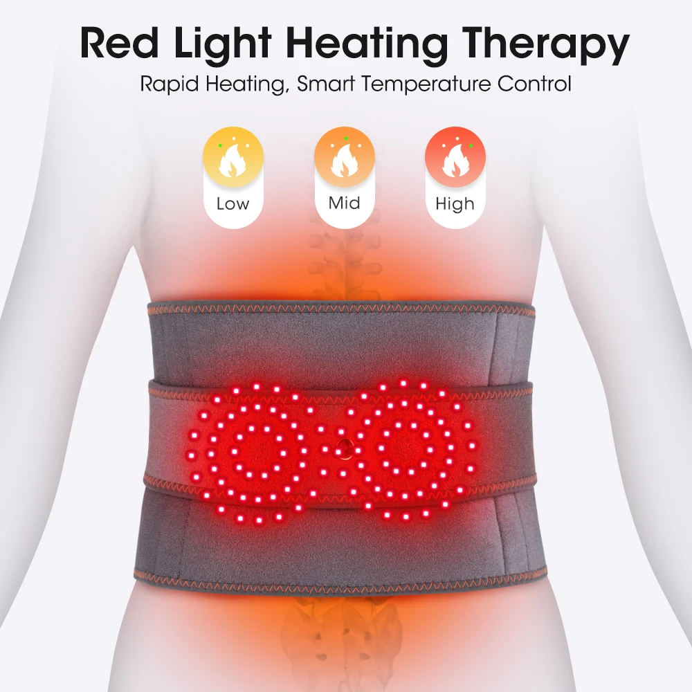 Wireless Electric Heating Waist Massage Belt for Back Support