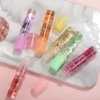 Lip Hydrating 6 Colors Roll-on Fruit Essence Lip Balm Lip Oil Moisturizing Mirror Lip Gloss Transparent Lipstick Primer Makeup 2