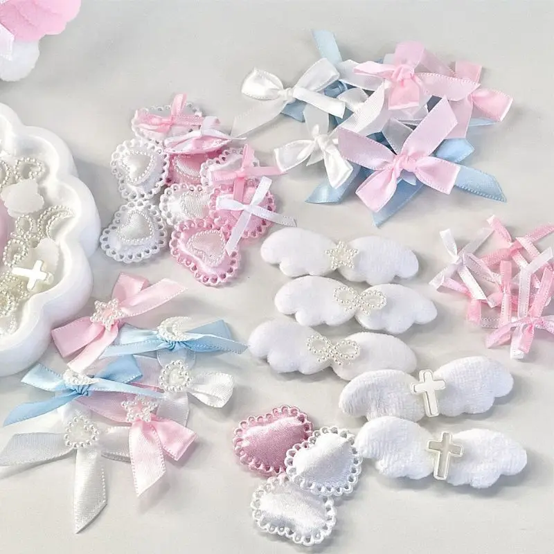 5/10pcs/pcak Pink White Bow Heart Packaging Material Card Cover DIY Decoration Ins Photocard Holder Material Accessories Gift 6