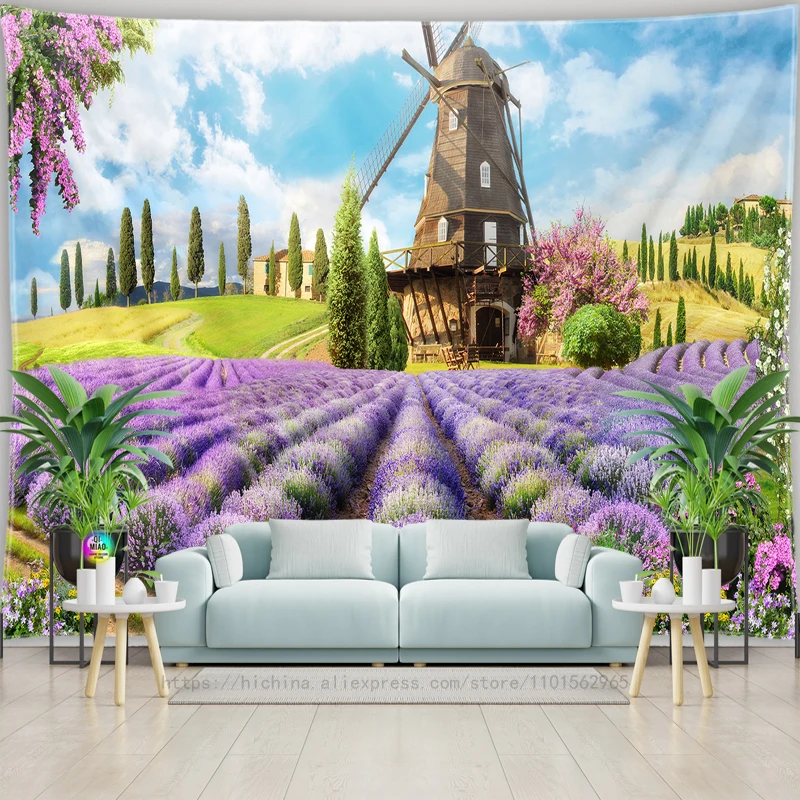 European Landscape Tapestry Wall Hanging Home Decor tapestry decor