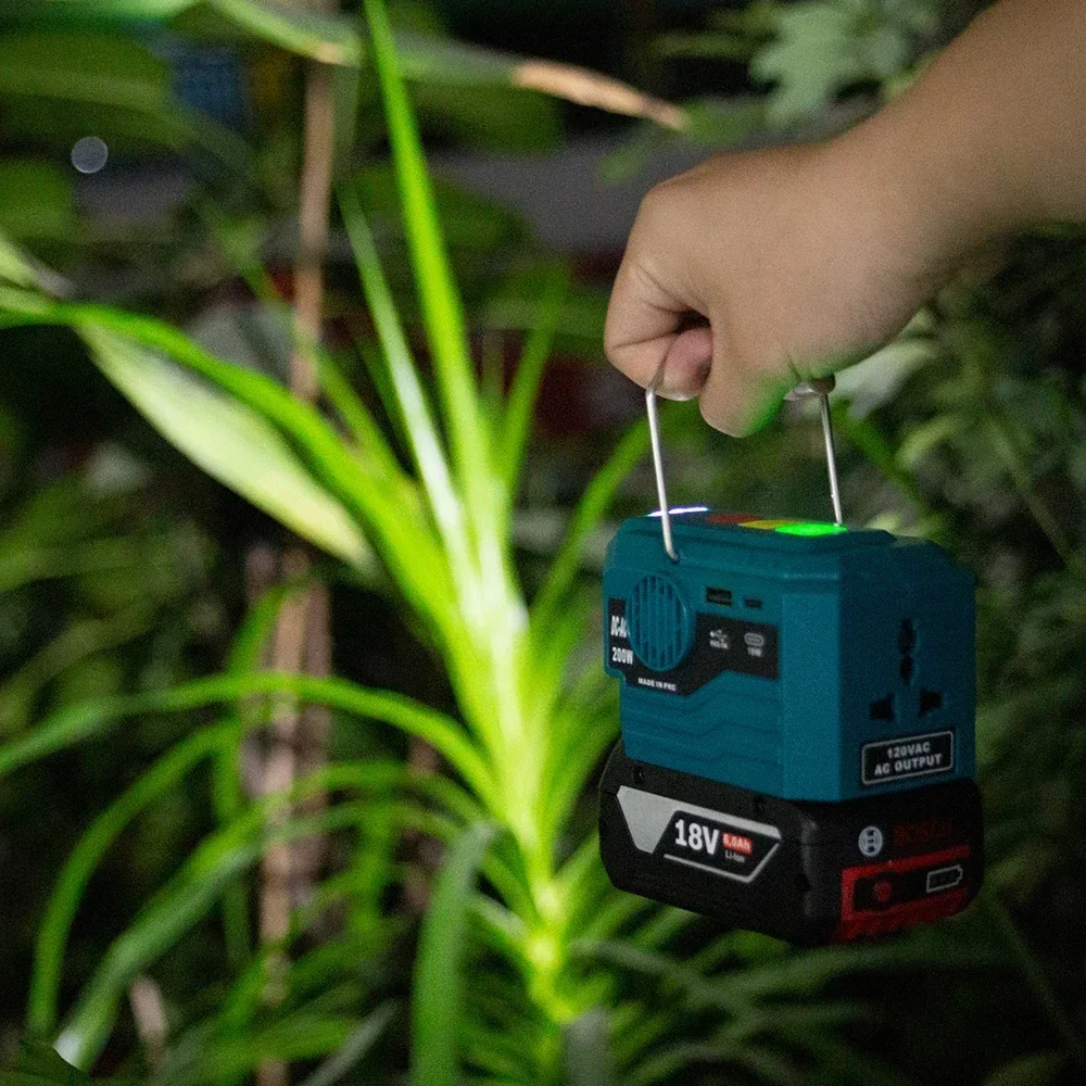 Onduleur Pour Batterie Bosch 18V 200W AC 120-220V, Onde