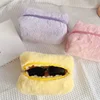 Fur Makeup Bags for Women Soft Travel Cosmetic Bag Organizer Case Young Lady Girls Make Up Case Necessaries 1 Pc Solid Handbags 4