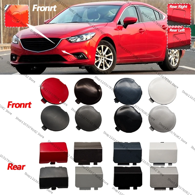 Front Rear Bumper Towing Hook Cover Hauling Eye Cap For Mazda 6 Atenza Sedan 2013 2014 2015 car tow hook cover