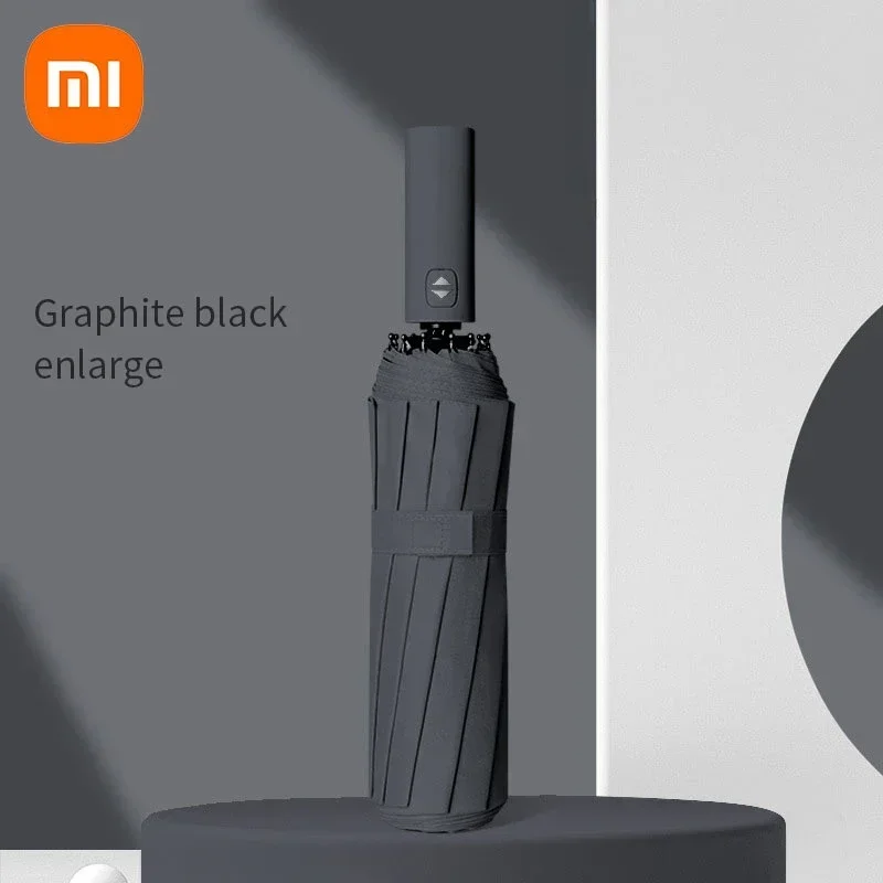 Retractable Umbrella Bone Umbrella Xiaomi Automatic Umbrella 24 Bone Solid Color Automatic Umbrella Light Collapsible Large Size Outdoor Sunshade Uv Protection