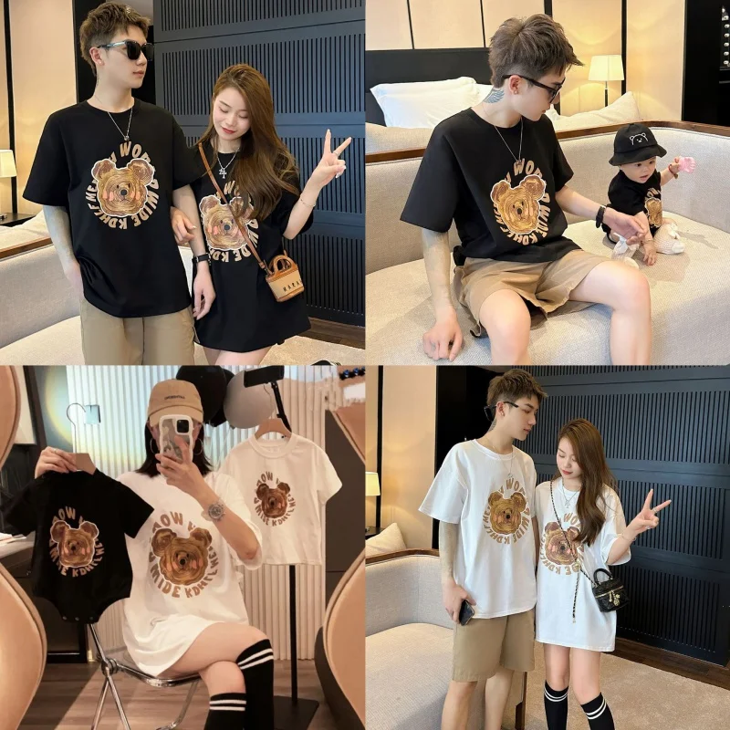 

Family Matching Clothes T-shirt, 2023 New Mom Dad Son Daughter Baby Matching Clothing Travel Vacation Family Wear Couple Outfit