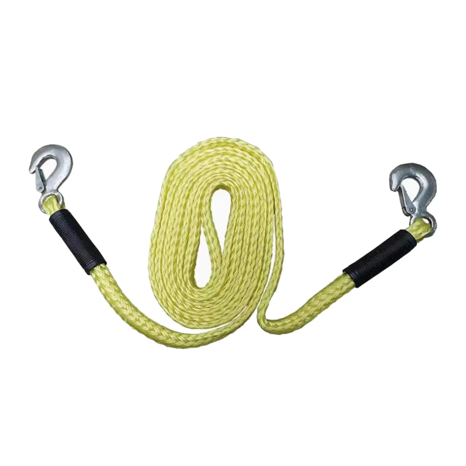 Tow Strap with Hooks Anti Slip Webbing Towing Rope Trailer Rope ATV Tow Strap