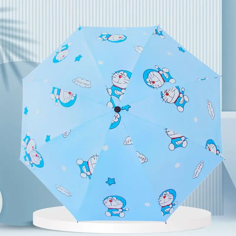 

Doraemon Umbrella Sun Umbrella Fold Fully Automatic Boys Girl Student Cartoon Fresh Thicken Durable Umbrella Anime Figure Gift