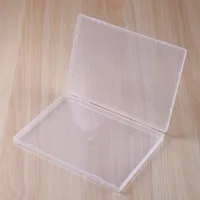 Container Case Rectangular Plastic Clear Storage Box Durable Flat Transparent PP 4 Sizes Jewelry Container Case 1