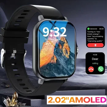 10050091741 Men Women SmartWatch 2.02 Amoled Call Heart Rate Blood Pressure Sport Fitness Waterproof Smart Watch for IOS Android 1
