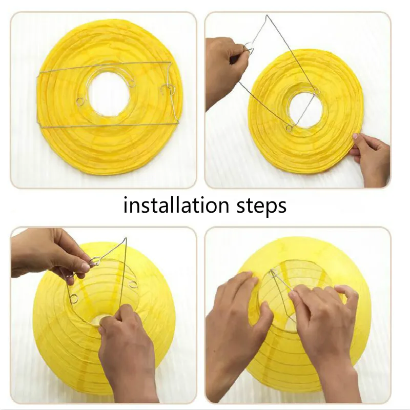 Description Picture 3 of item1pc 4inch Wedding Birthday Party Paper Lanterns Babyshower Decoration Birthday Party Paper Flower Ball Handmade Origami Flowers