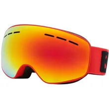 

Coated Colorful Outdoor Skiing Eyewear Double Layer Anti-Fog Skiing Glasses Winter Equipment Keep Warm Shock Absorbing