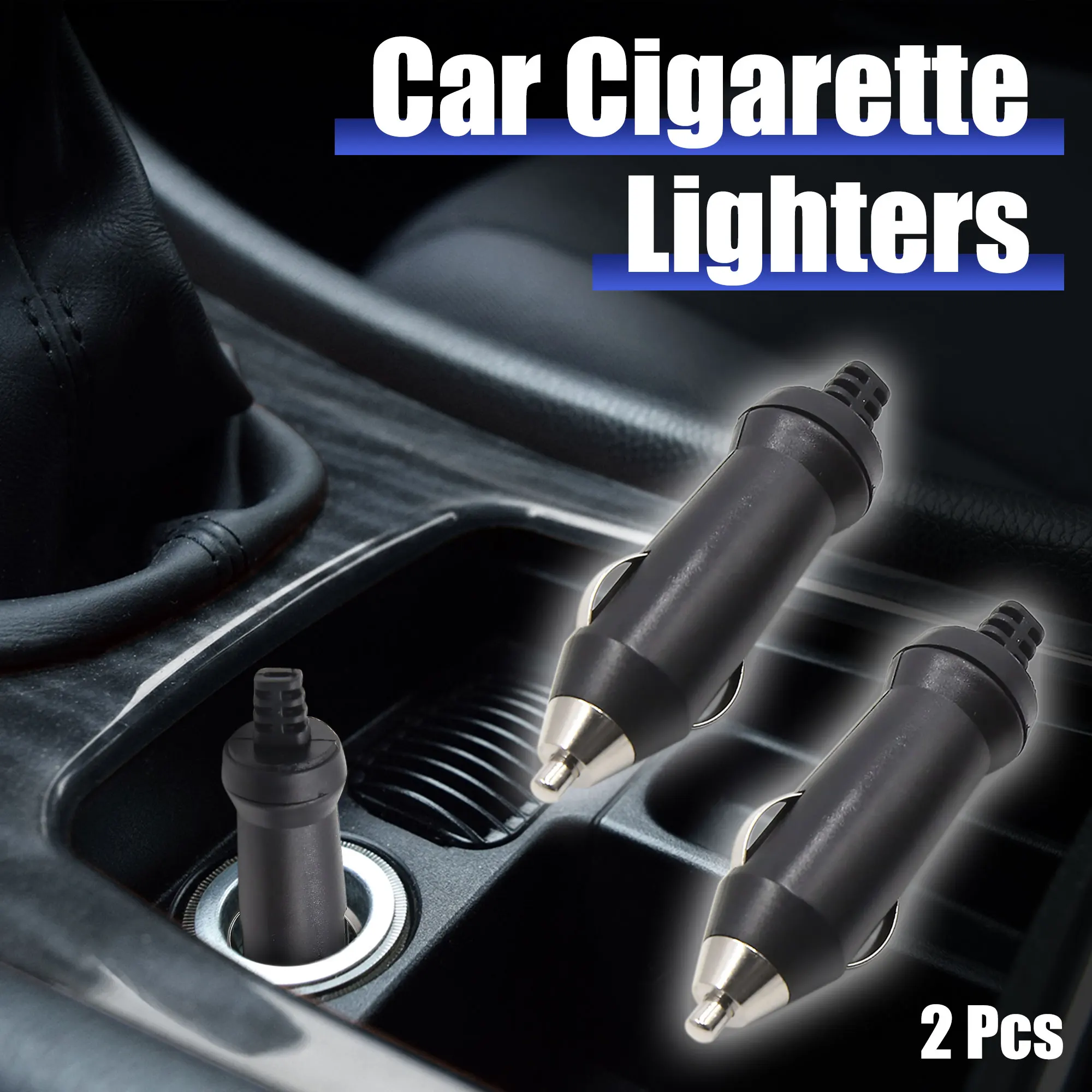 X Autohaux 2pcs 12-24V ڵ    ÷   ܼƮ  Ŀ, 8.4x2cm ü