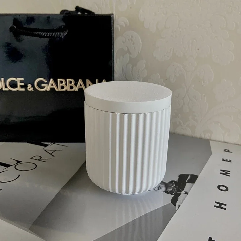 Concrete Flowerpot Mold DIY Candle Cup Silicone Molds Storage Boxes with Lids Molds Jars Bottles Gypsum Concrete Mold