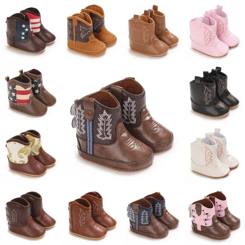 Baby Boots Made Of Soft PU and Cotton Autumn and Winter Short Boots With Rubber Soles Anti Slip Baby baby shoes baby boots