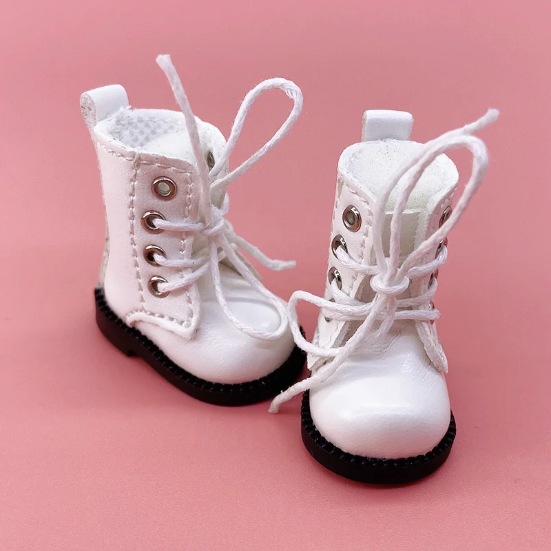 Tilda 1/8 Doll Boots Toy Shoes For Blythe OB24 OB26,Lovely Mini Short Boots for Blyth EXO Korea KPOP 15cm Plush Doll Accessories 5